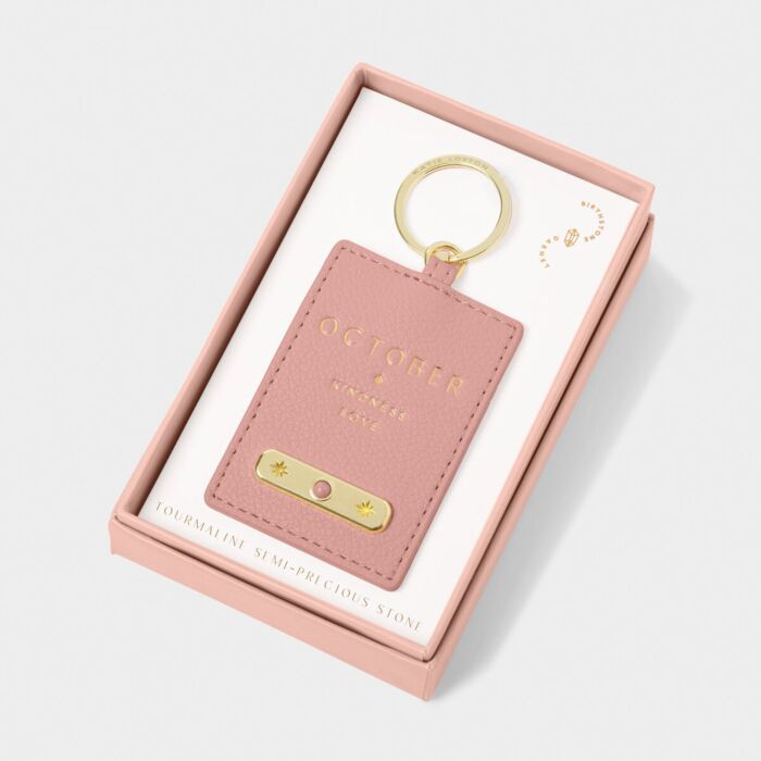 Katie Loxton Birthstone Keyring 'October'